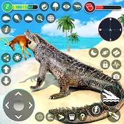 Скачать голодный Крокодил животноеИгры Взломанная [MOD Бесконечные монеты] и [MOD Меню] на Андроид