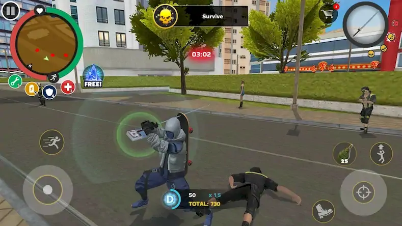 Скачать Rope Hero: Mafia City Wars Взломанная [MOD Много монет] APK на Андроид