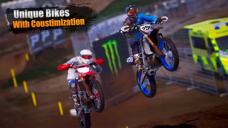 Скачать Motocross Bike Racing Games 3D Взломанная [MOD Unlocked] APK на Андроид