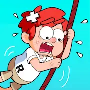 Скачать Zipline Rescue:физическая игра Взломанная [MOD Много монет] и [MOD Меню] на Андроид