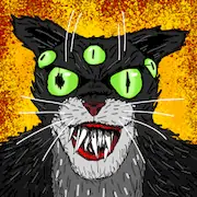 Скачать Cat Fred Evil Pet. Horror game Взломанная [MOD Много монет] и [MOD Меню] на Андроид