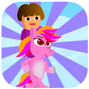 Скачать Dora Riding Pony Escape Jungle Взломанная [MOD Бесконечные монеты] и [MOD Меню] на Андроид