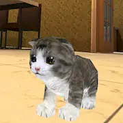 Скачать Котенок Кошка Симулятор 3D Взломанная [MOD Много монет] и [MOD Меню] на Андроид