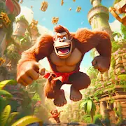 Скачать обезьяна игра kong банановые Взломанная [MOD Много денег] и [MOD Меню] на Андроид