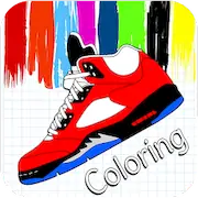 Скачать Basketball Shoes Coloring Book Взломанная [MOD Много монет] и [MOD Меню] на Андроид