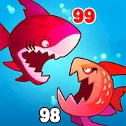 Скачать Eat Fish.IO : Aquarium Battle Взломанная [MOD Бесконечные монеты] и [MOD Меню] на Андроид