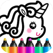 Скачать Bini Рисование Рисовалка детей Взломанная [MOD Unlocked] и [MOD Меню] на Андроид