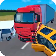 Скачать Truck Crash Simulator Accident Взломанная [MOD Бесконечные монеты] и [MOD Меню] на Андроид