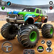 Скачать 4x4 Monster Truck Racing Games Взломанная [MOD Всё открыто] и [MOD Меню] на Андроид