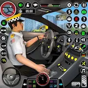 Скачать City Taxi Games Taxi Simulator Взломанная [MOD Много монет] и [MOD Меню] на Андроид