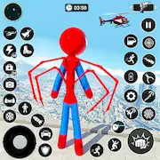 Скачать Игра герой летающего паука Взломанная [MOD Бесконечные деньги] и [MOD Меню] на Андроид