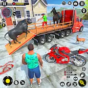 Скачать Animal Transport Truck Game 3D Взломанная [MOD Много монет] и [MOD Меню] на Андроид
