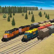 Скачать Train and rail yard simulator Взломанная [MOD Всё открыто] и [MOD Меню] на Андроид