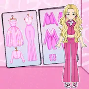 Скачать Fashion Paper Doll DIY Games Взломанная [MOD Всё открыто] и [MOD Меню] на Андроид