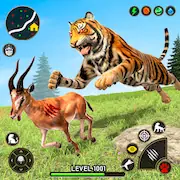 Скачать Игра на выживание семьи тигров Взломанная [MOD Много монет] и [MOD Меню] на Андроид