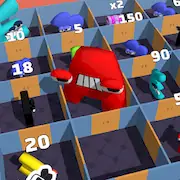 Скачать Alphabet Battle: Room Maze Взломанная [MOD Много денег] и [MOD Меню] на Андроид