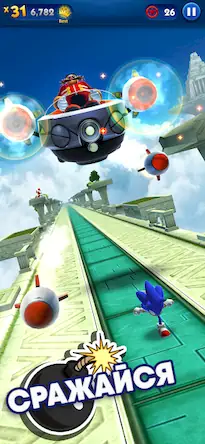 Скачать Sonic Dash - бег и гонки игра Взломанная [MOD Много денег] APK на Андроид