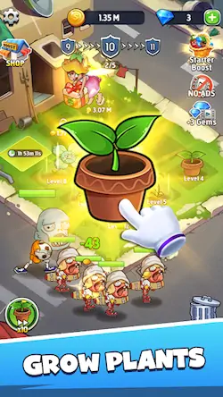 Скачать Merge Plants - игра зомби Взломанная [MOD Unlocked] APK на Андроид
