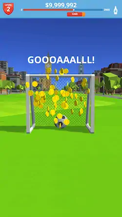 Скачать Soccer Kick Взломанная [MOD Бесконечные монеты] APK на Андроид