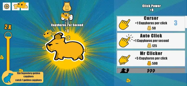 Скачать Capybara Clicker Взломанная [MOD Бесконечные деньги] APK на Андроид