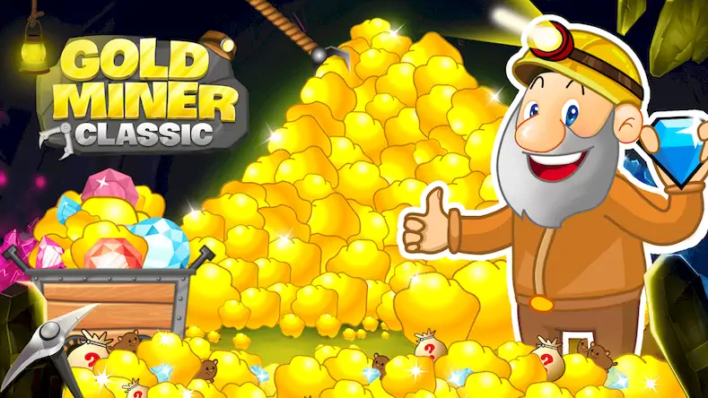 Скачать Gold Miner Classic: Gold Rush Взломанная [MOD Unlocked] APK на Андроид