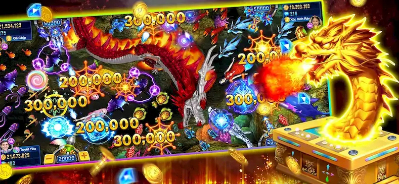 Скачать Dragon King:fish table games Взломанная [MOD Много монет] APK на Андроид