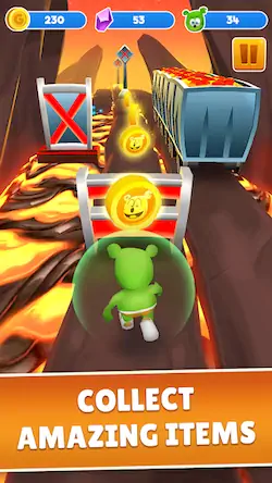 Скачать Gummy Bear Run-бесконечный бег Взломанная [MOD Бесконечные монеты] APK на Андроид