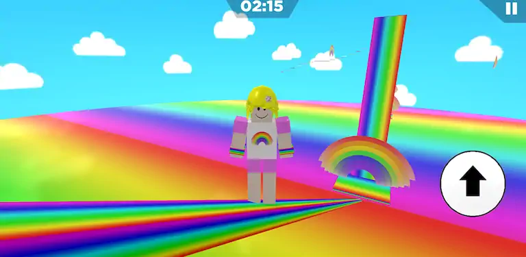 Скачать Rainbow Parkour sweet Girl Взломанная [MOD Много денег] APK на Андроид