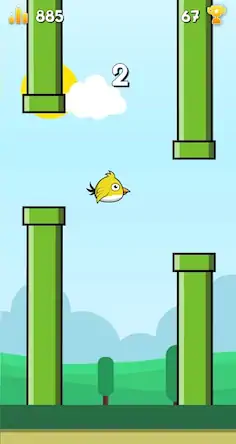 Скачать Flippy Bird - Flying bird Взломанная [MOD Бесконечные монеты] APK на Андроид