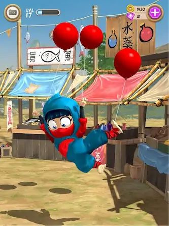 Скачать Clumsy Ninja Взломанная [MOD Много монет] APK на Андроид