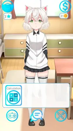 Скачать My anime girl 2 Взломанная [MOD Много денег] APK на Андроид