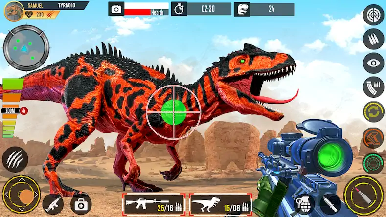Скачать Real Dino Hunting Gun Games Взломанная [MOD Всё открыто] APK на Андроид