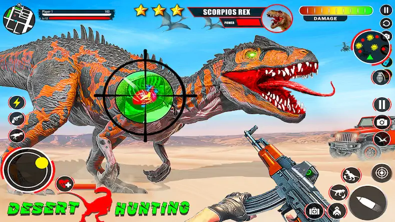 Скачать Wild Dinosaur Hunter Gun Games Взломанная [MOD Много монет] APK на Андроид