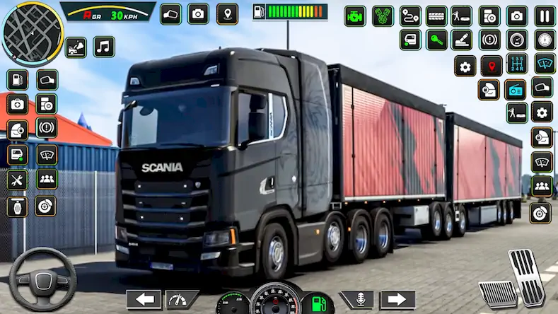 Скачать Truck Simulator Америка США Взломанная [MOD Всё открыто] APK на Андроид