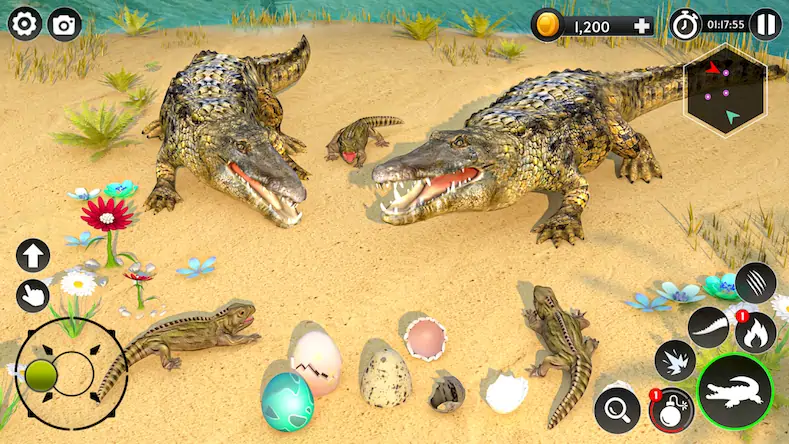 Скачать Голодные крокодиловые игры Взломанная [MOD Много монет] APK на Андроид