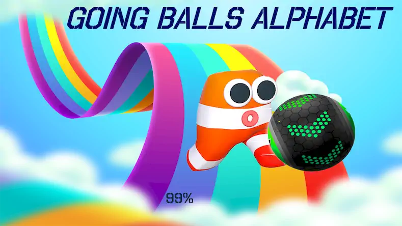 Скачать Going Balls Alphabet Rolling Взломанная [MOD Бесконечные монеты] APK на Андроид