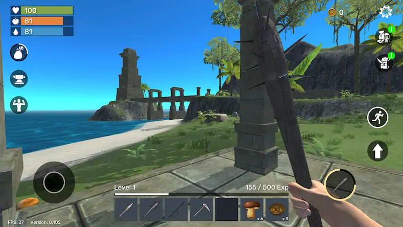 Скачать Uncharted Island: Survival RPG Взломанная [MOD Всё открыто] APK на Андроид