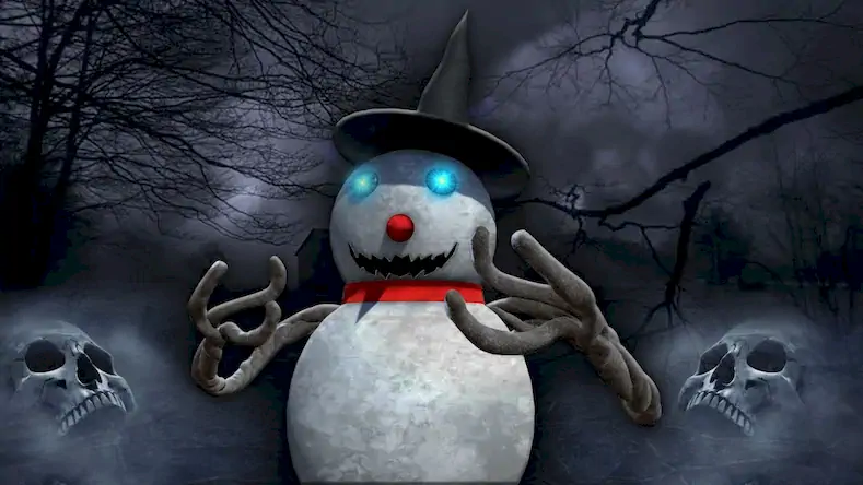 Скачать Evil Scary Snowman Games 3d Взломанная [MOD Бесконечные монеты] APK на Андроид