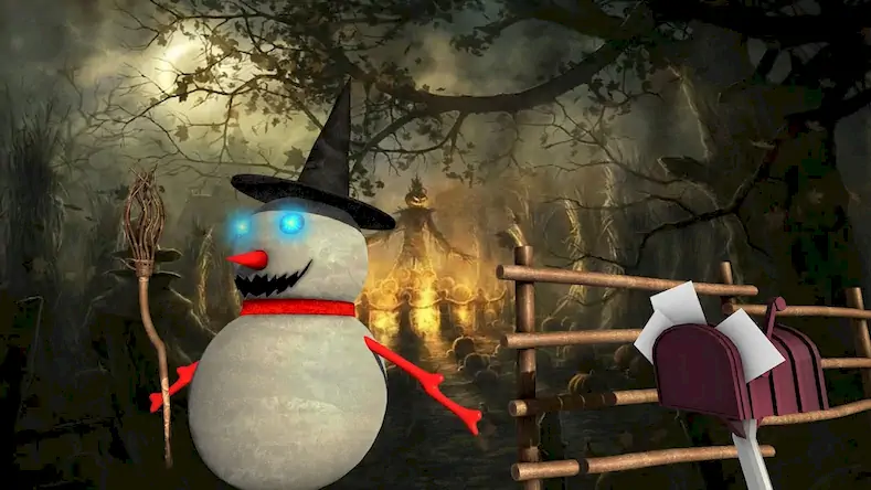 Скачать Evil Scary Snowman Games 3d Взломанная [MOD Бесконечные монеты] APK на Андроид