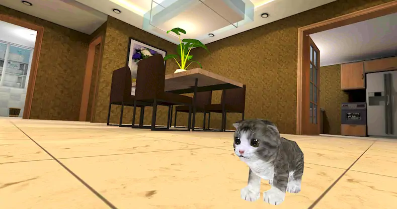 Скачать Котенок Кошка Симулятор 3D Взломанная [MOD Много монет] APK на Андроид