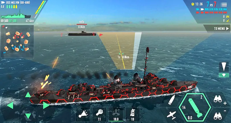Скачать Battle of Warships: Online Взломанная [MOD Unlocked] APK на Андроид