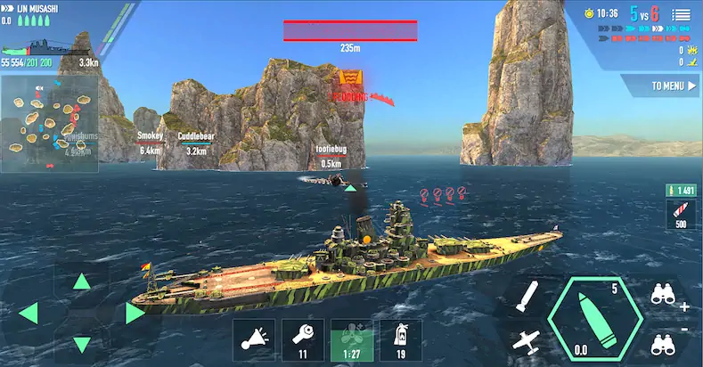 Скачать Battle of Warships: Online Взломанная [MOD Unlocked] APK на Андроид