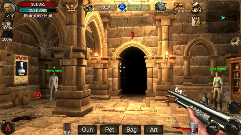 Скачать Dungeon Shooter : Dark Temple Взломанная [MOD Много денег] APK на Андроид