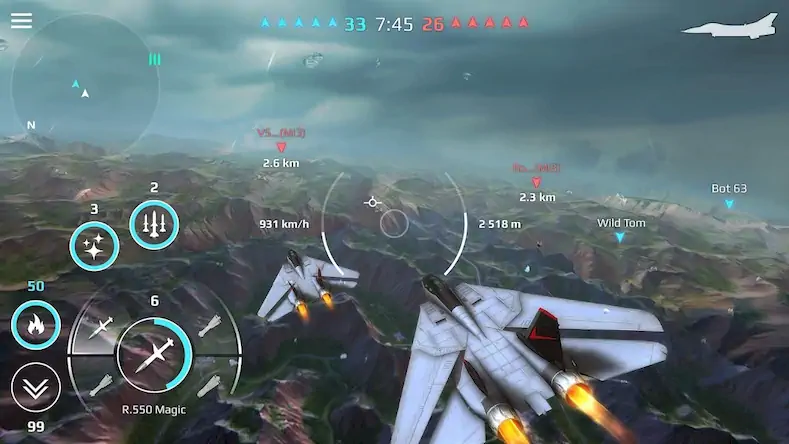 Скачать Sky Combat - Самолеты Онлайн Взломанная [MOD Много монет] APK на Андроид