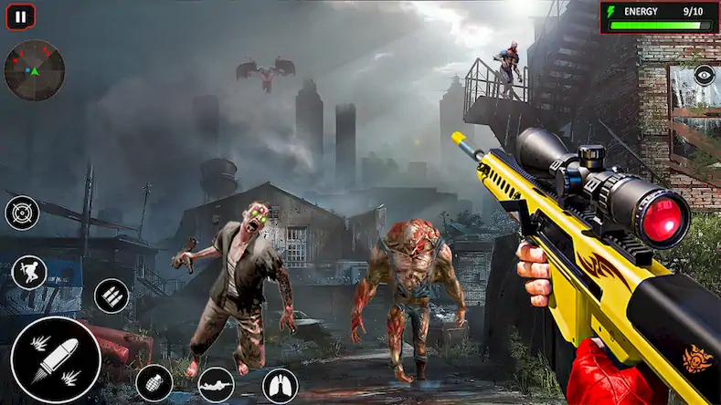 Скачать Zombies shooting offline Game Взломанная [MOD Много монет] APK на Андроид