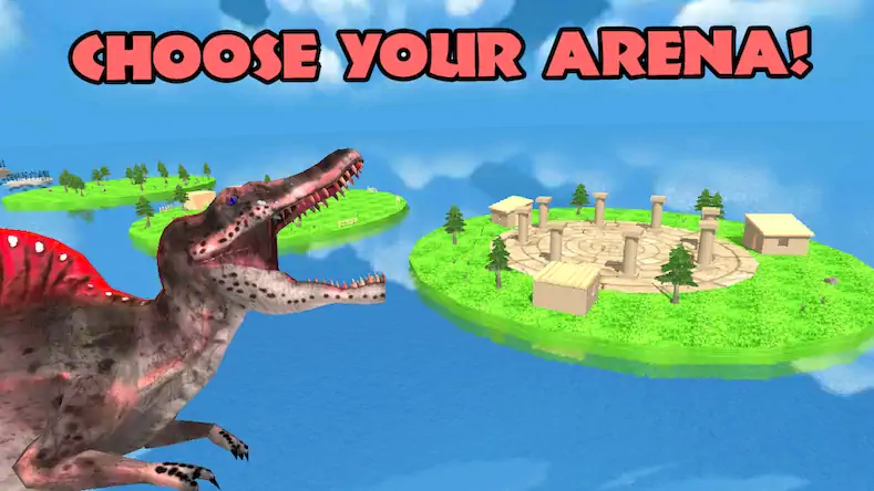 Скачать Dino Battle Arena Lost Kingdom Взломанная [MOD Всё открыто] APK на Андроид