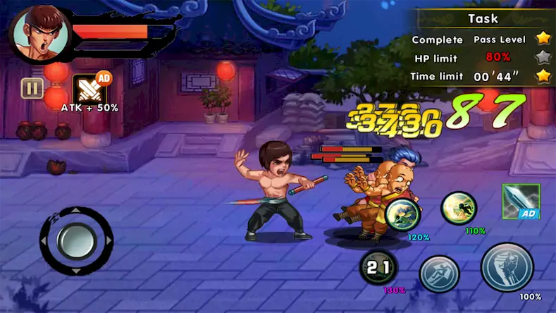 Скачать Kung Fu Attack: Final Fight Взломанная [MOD Много монет] APK на Андроид