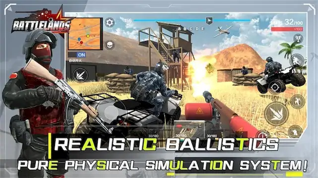 Скачать Battlelands:ww2 simulator Взломанная [MOD Много денег] APK на Андроид