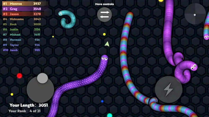 Скачать Slide.io - Голодная змейка Взломанная [MOD Много денег] APK на Андроид