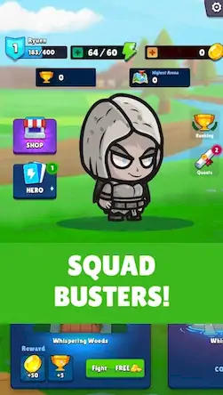 Скачать Squad Heroes: PvP Buster Взломанная [MOD Всё открыто] APK на Андроид